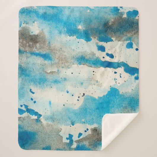 Watercolor background design sherpa deken (Voorkant)