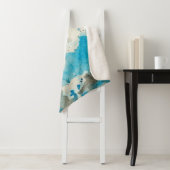 Watercolor background design sherpa deken (In situ)