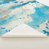 Watercolor background design sherpa deken (3/4)