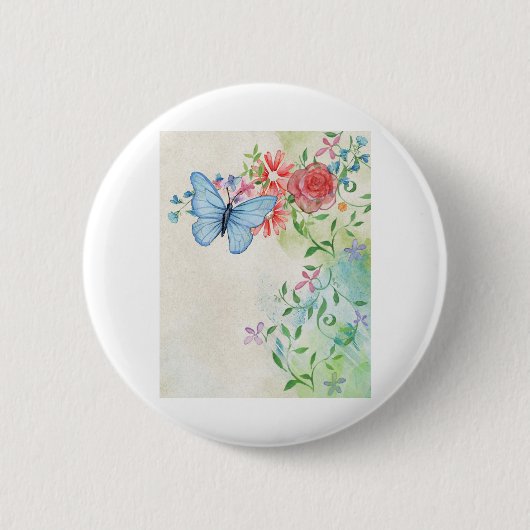 Watercolor Background Page Ronde Button 5,7 Cm (Voorkant)