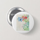 Watercolor Background Page Ronde Button 5,7 Cm (Voorkant /achterkant)