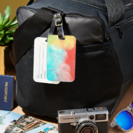 Watercolor Bagage Label