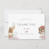 Watercolor Bakfeestje  Bedankkaart (Voorkant)