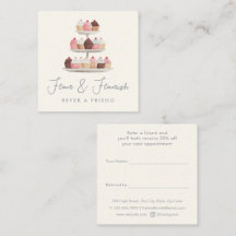 Watercolor Bakkerij Cupcake Traktaties Elegant Sch