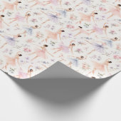 Watercolor Balletdanseres Cadeau Cadeaupapier (Hoek)