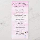 Watercolor Banketbakker met Trouwtaart LOGO Menu (Voorkant)