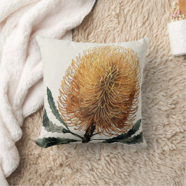 Watercolor Banksia Bloem Botanische Kunst Kussen