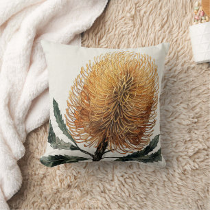 Watercolor Banksia Bloem Botanische Kunst Kussen