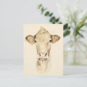 Watercolor Barn Animals | Cow Briefkaart (Staand voorkant)