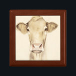 Watercolor Barn Animals | Cow Cadeaudoosje<br><div class="desc">Watercolor Barn Animals | Cow Artist: Grace Popp</div>