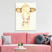 Watercolor Barn Animals | Cow Canvas Afdruk (Insitu (Woonkamer))