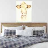 Watercolor Barn Animals | Cow Canvas Afdruk (Insitu (Slaapkamer))