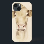 Watercolor Barn Animals | Cow iPhone 13 Hoesje<br><div class="desc">Watercolor Barn Animals | Cow Artist: Grace Popp</div>