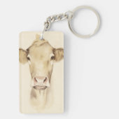 Watercolor Barn Animals | Cow Sleutelhanger (achterkant)