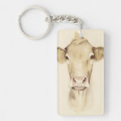Watercolor Barn Animals | Cow Sleutelhanger (Voorkant)