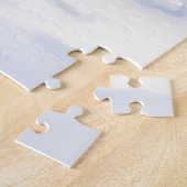 Watercolor Basenji Townhouse Christmas Holiday Legpuzzel (Zijkant)