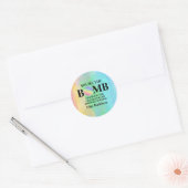 Watercolor Bath Bomb Birthday Sticker (Envelop)