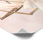 Watercolor Beach and Waves Bridal Shower Welcome Poster (Hoek)