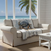 Watercolor Beach Crab Deken