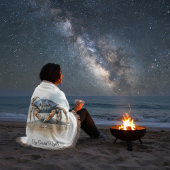 Watercolor Beach Crab Deken