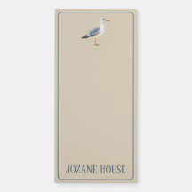 Watercolor Beach Seagull Personalized