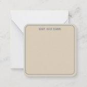 Watercolor Beach Seagull Personalized Notitiekaartje (Achterkant)