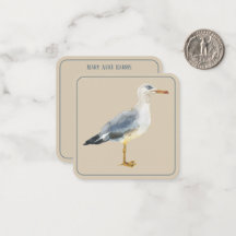 Watercolor Beach Seagull Personalized