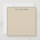 Watercolor Beach Seagull Personalized Notitiekaartje (Achterkant)