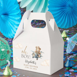 Watercolor Bear Baby Shower party Bedankdoosjes