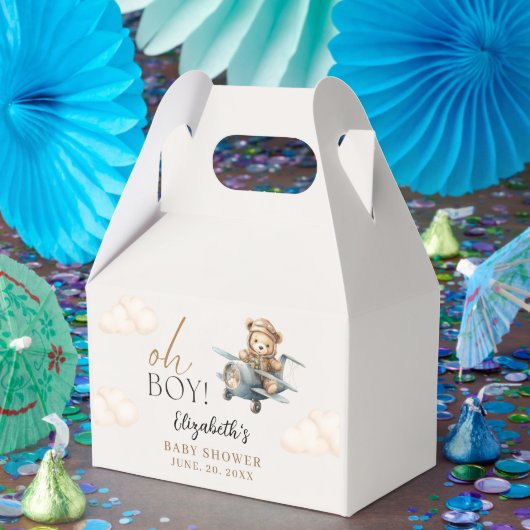 Watercolor Bear Baby Shower party Bedankdoosjes (Feest)