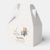 Watercolor Bear Baby Shower party Bedankdoosjes (Voorkant Zijde)