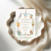 Watercolor Beatrix Potter Peter Rabbit Baby Shower Kaart