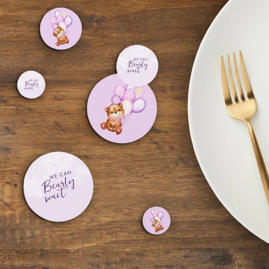 Watercolor Beer Baby Shower Confetti