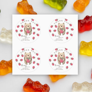 Watercolor beer - hartelijk dank ronde sticker