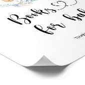 Watercolor beer voor baby poster (Hoek)