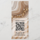 Watercolor Beige goud Prijslijst Menu (Achterkant)