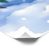 Watercolor Belgian Malinois Evergreen Christmas Perfect Poster (Hoek)