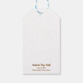 Watercolor berberis cadeaukaart cadeaulabel (Achterkant)