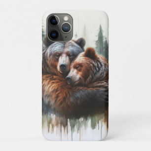 Watercolor Beren Rustieke Wildernis Case-Mate iPhone Case