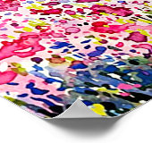 Watercolor Berg Geloofsquote Poster (Hoek)