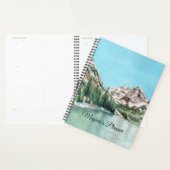 Watercolor berg kunst planner (Display)
