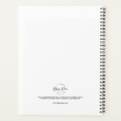 Watercolor berg kunst planner (Achterkant)