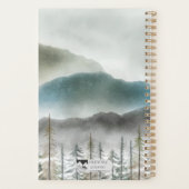 Watercolor Berg Zachte Kaft Planner  (Achterkant)