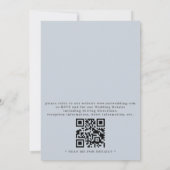 Watercolor Bergbos Boog QR Code Trouwen Kaart (Achterkant)