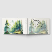 Watercolor Bergen Bruiloft Gastenboek (Volledig)