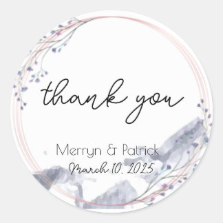 Watercolor Bergen- Sticker