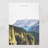 Watercolor Bergen Trouw Welkom Itinerarium Programmakaart (Achterkant)