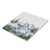 Watercolor Bergen Winter Tegeltje (Zijkant)