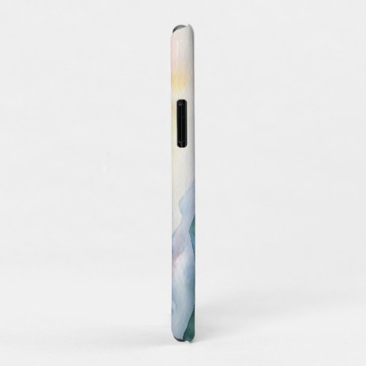 Watercolor berglandschap Case-Mate iPhone case (Achterkant/rechts)