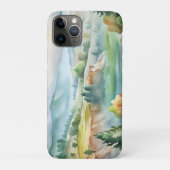 Watercolor berglandschap Case-Mate iPhone case (Achterkant)